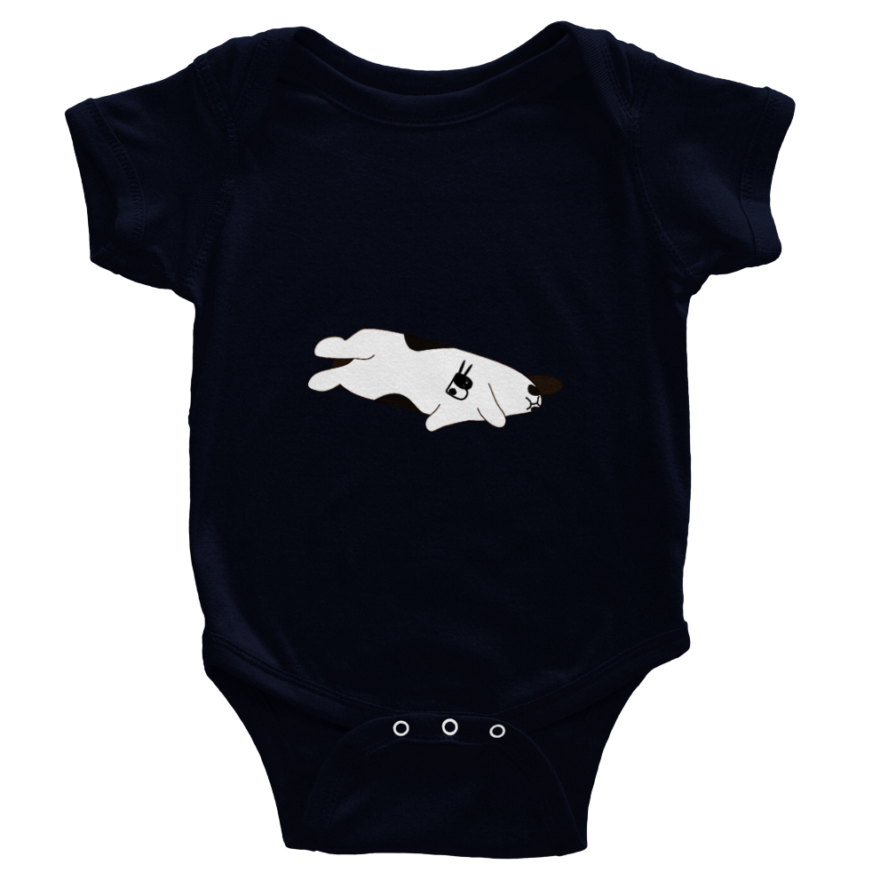 Classic Baby Short Sleeve Onesies clean flop logo