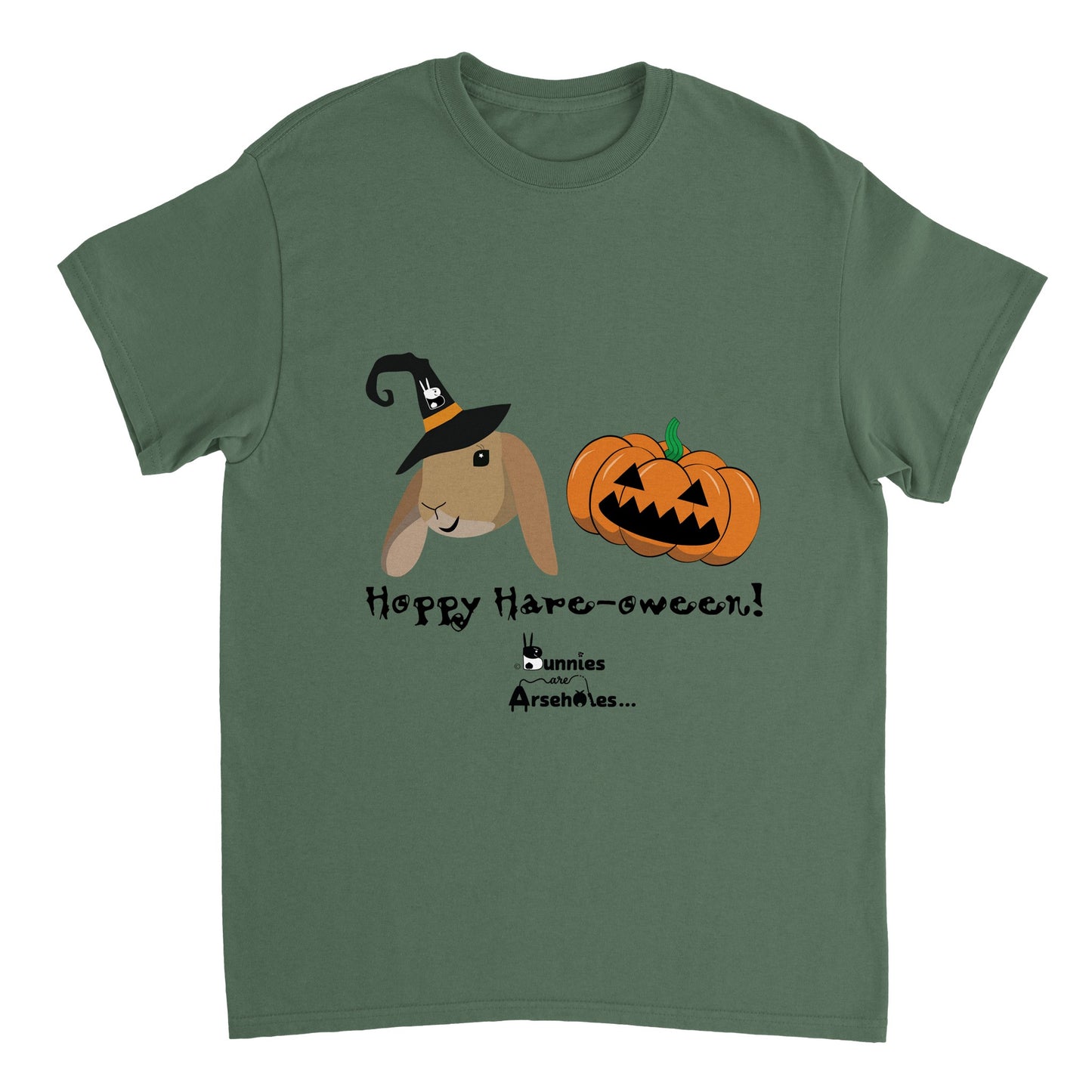 Heavyweight Unisex Crewneck T-shirt Hoppy Halloween with Tera