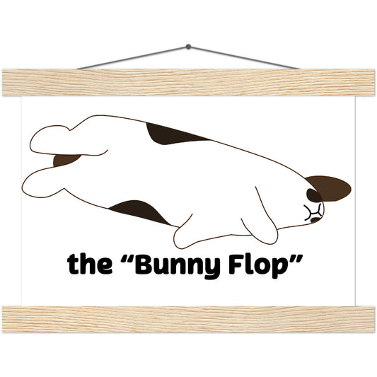 Classic Semi-Glossy Paper Print with Hanger the bunny flop