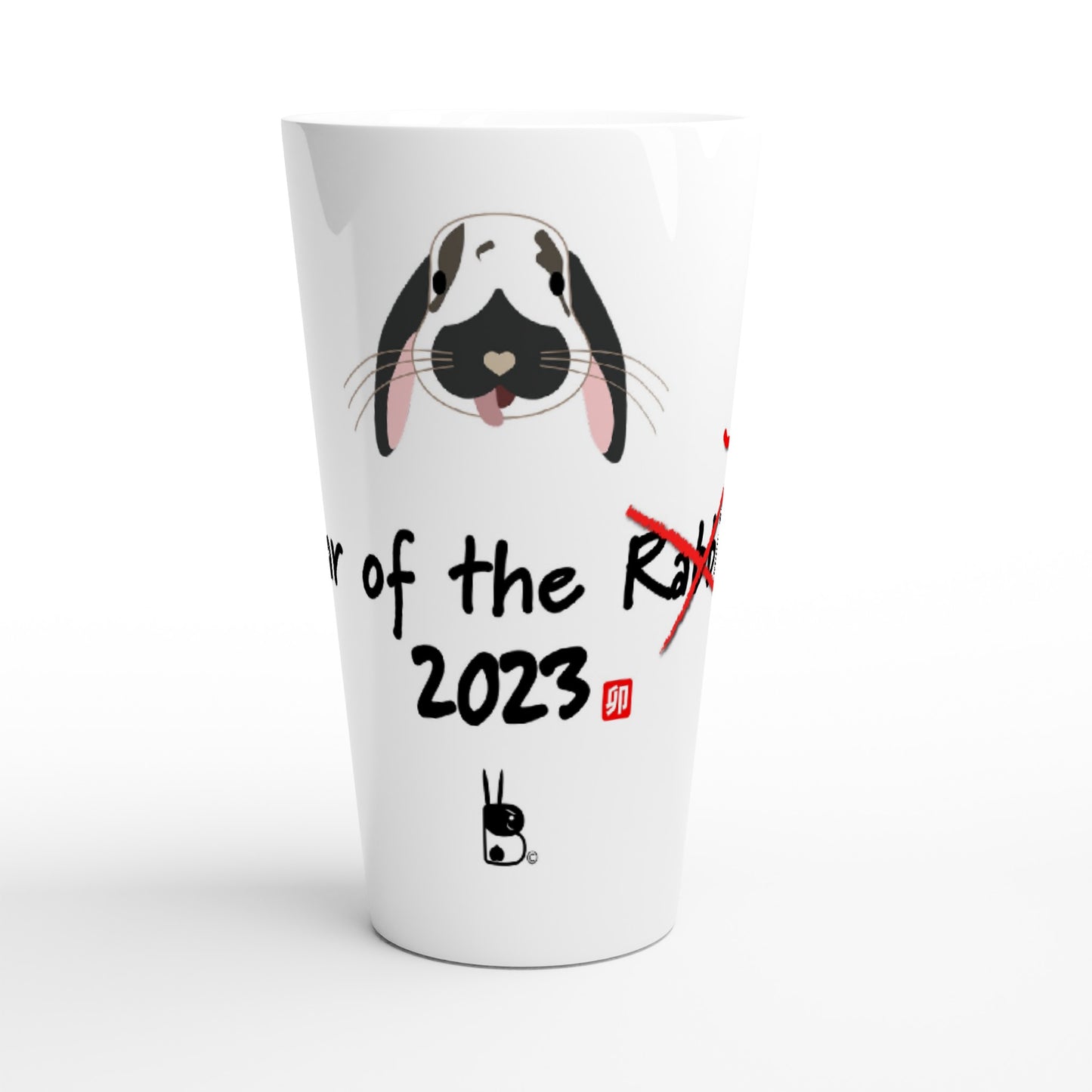 White Latte 17oz Ceramic Mug Year of the Jerk