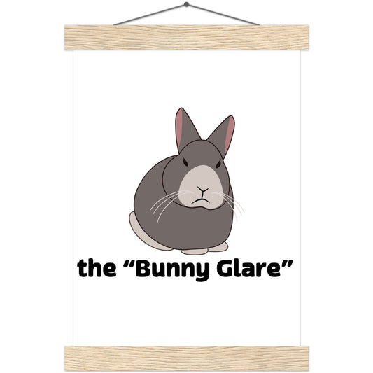Classic Semi-Glossy Paper Print with Hanger the bunny glare