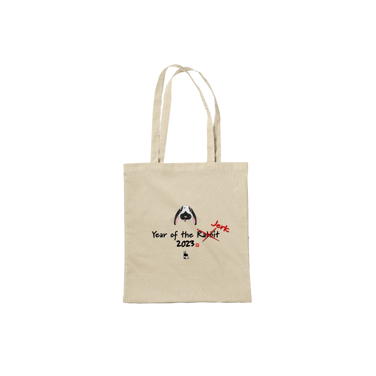 Year of the 'jerk' tote bag